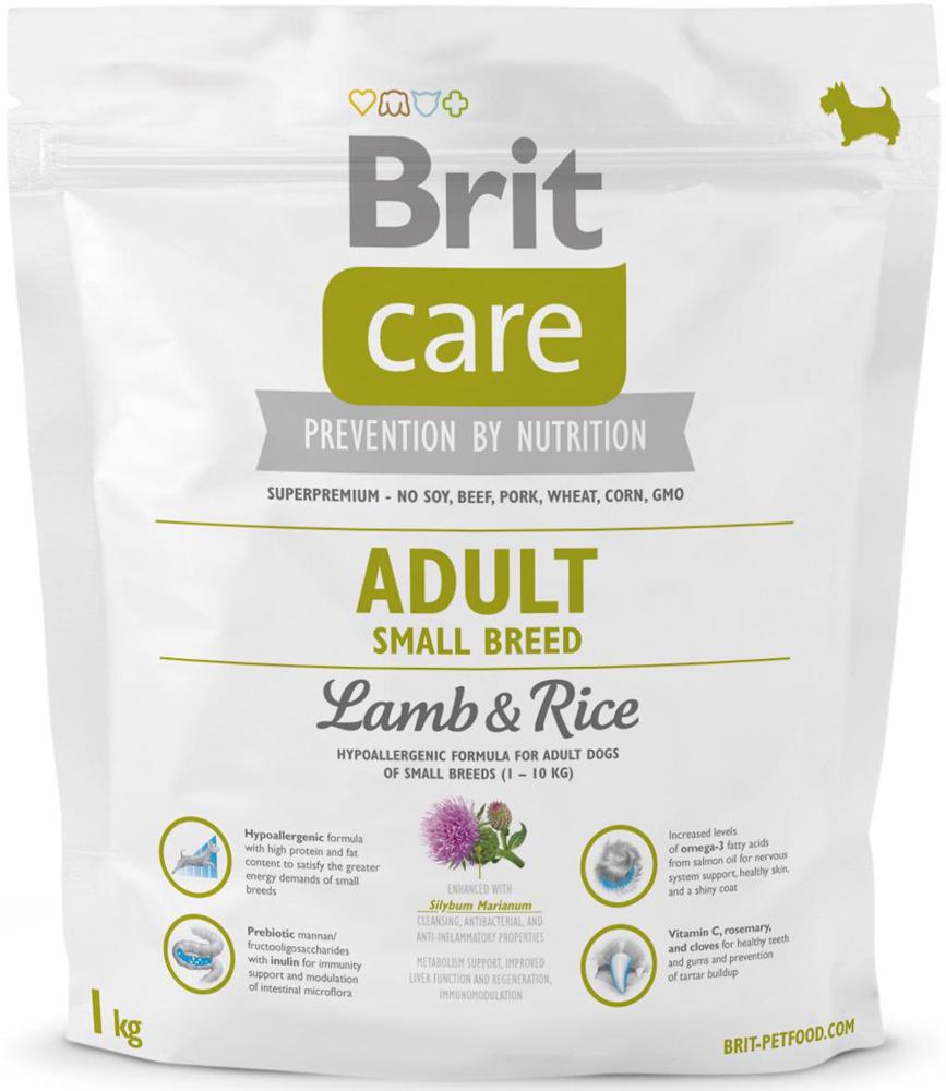 Brit Care (Брит Кеа) Adult Small Breed (1 кг) корм для взрослых собак малых и карликовых пород ягненок и рис